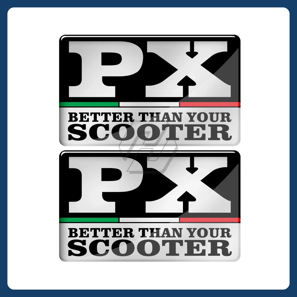 For Piaggio Vespa PX125 / PX150 / PX200 – 3D Motorcycle Scooter Sticker