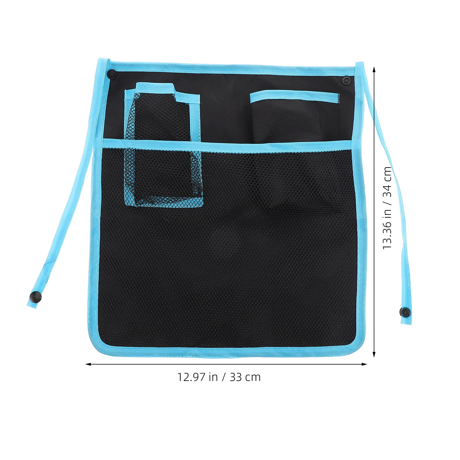 حقيبة معلقة لعربة الأطفال، منظم محمول بسعة كبيرة، تخزين متعدد الوظائف لحفاضات الأطفال الأساسية والوجبات الخفيفة