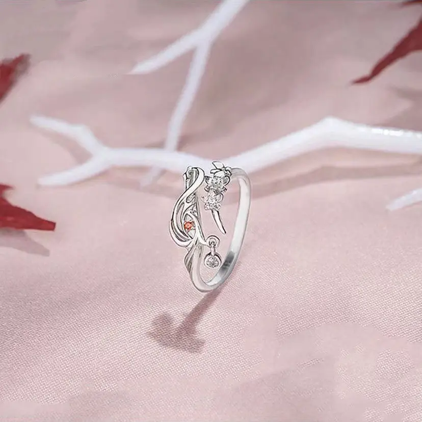 Anime Tian Guan Ci Fu Ring Heaven Official’s Blessing Hua Cheng Xie Lian Ring Cosplay Alloy Rings Adjustable Prop - Image 4
