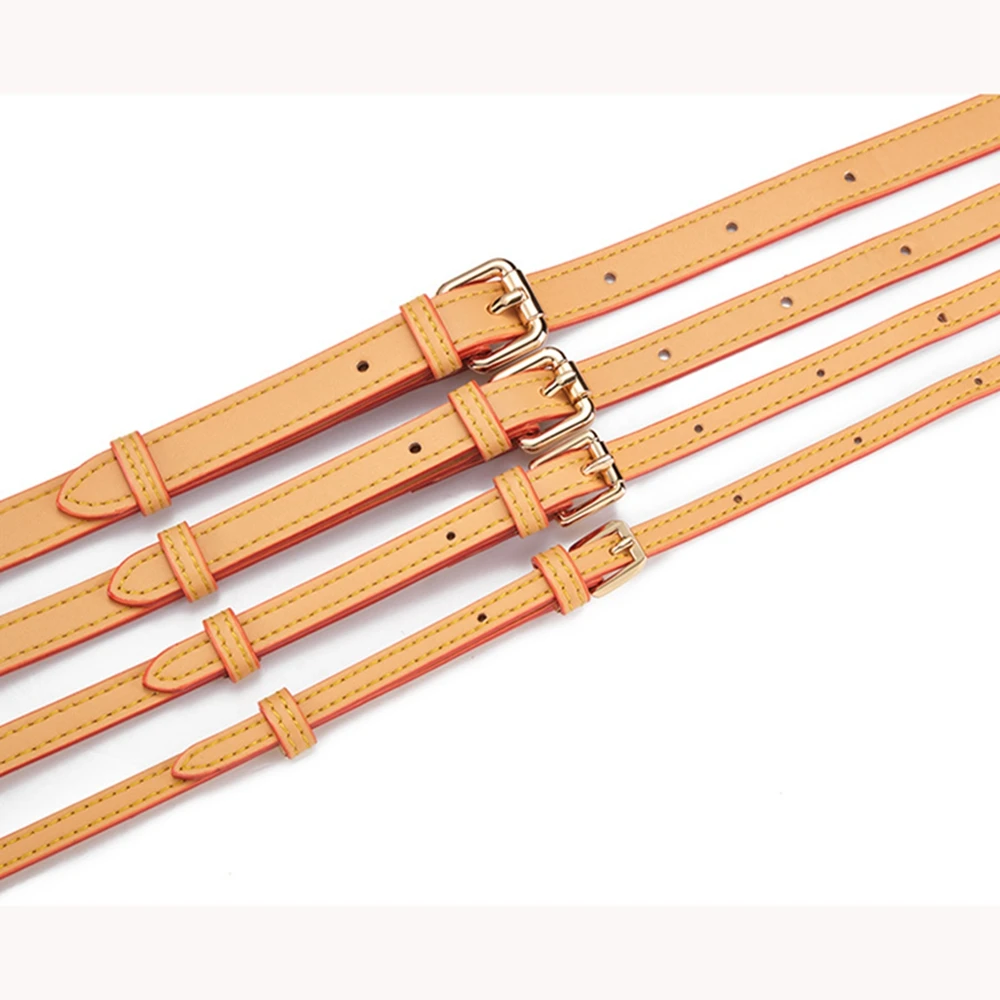 Bolso de correas de cuero de vaca auténticas para mujer, correa de hombro ajustable de 105-120cm, de cera de abeja