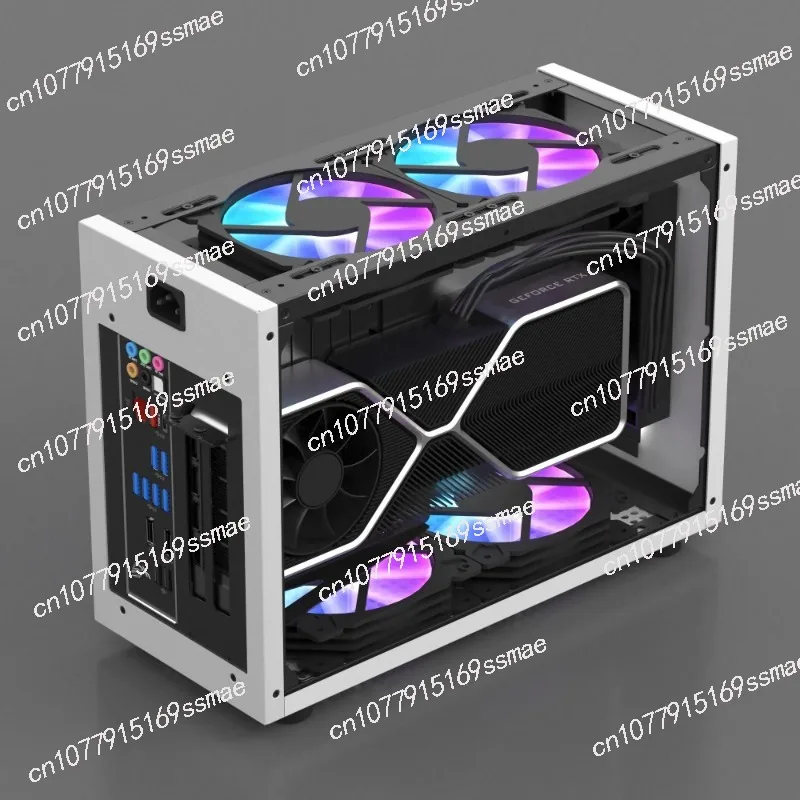 M6P ITX Mini Case, 240 Water Cooled Portable Small Desktop Desktop Computer Host Box