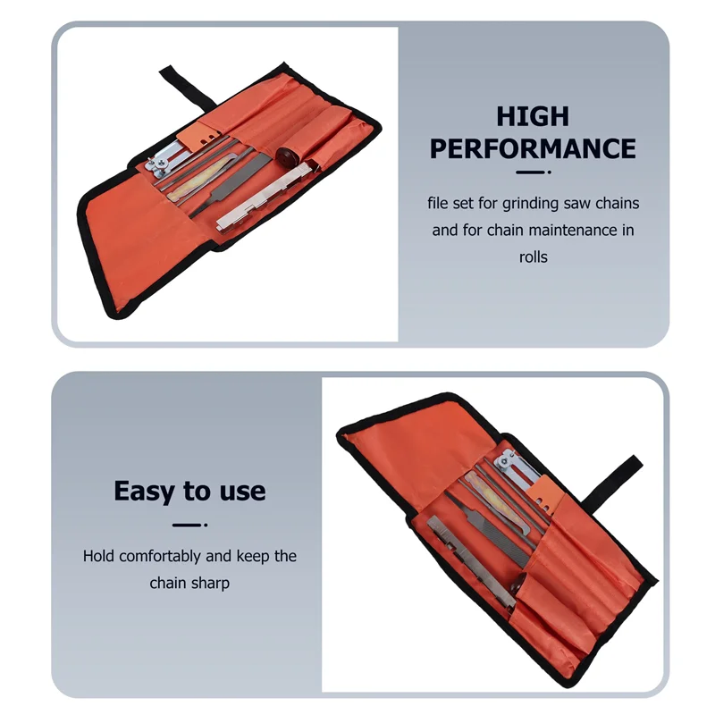 Picture 5: 【Promotion】10 Piece Chain Saws Sharpening File Kit, File Kit For Sharpening Saw Chains, Contains File Sharpening Guides Depth Ga