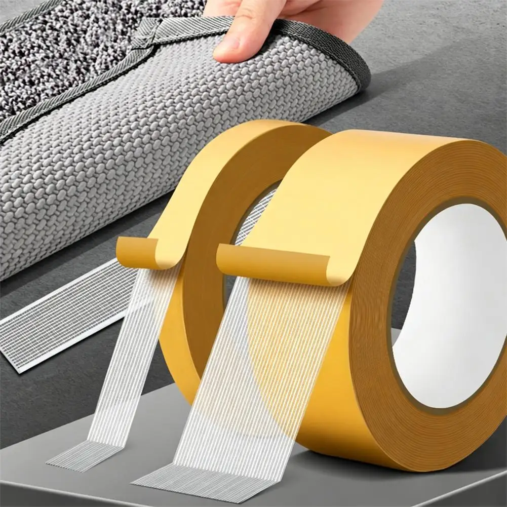 Extra Strong Double Sided Adhesive Tape Grid Super Strong Waterproof Mesh Carpet Tape Fixation Bookbinding Home Improvement