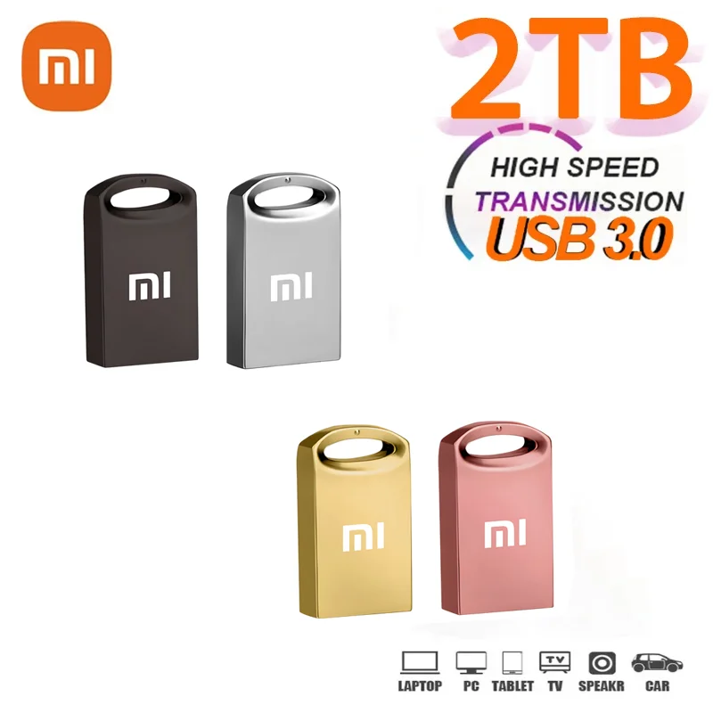 Original Xiaomi USB Flash Drive 2TB Metal USB U Disk Flash Drives High Speed Pendrive 1TB Portable USB Memory Drive Accessory