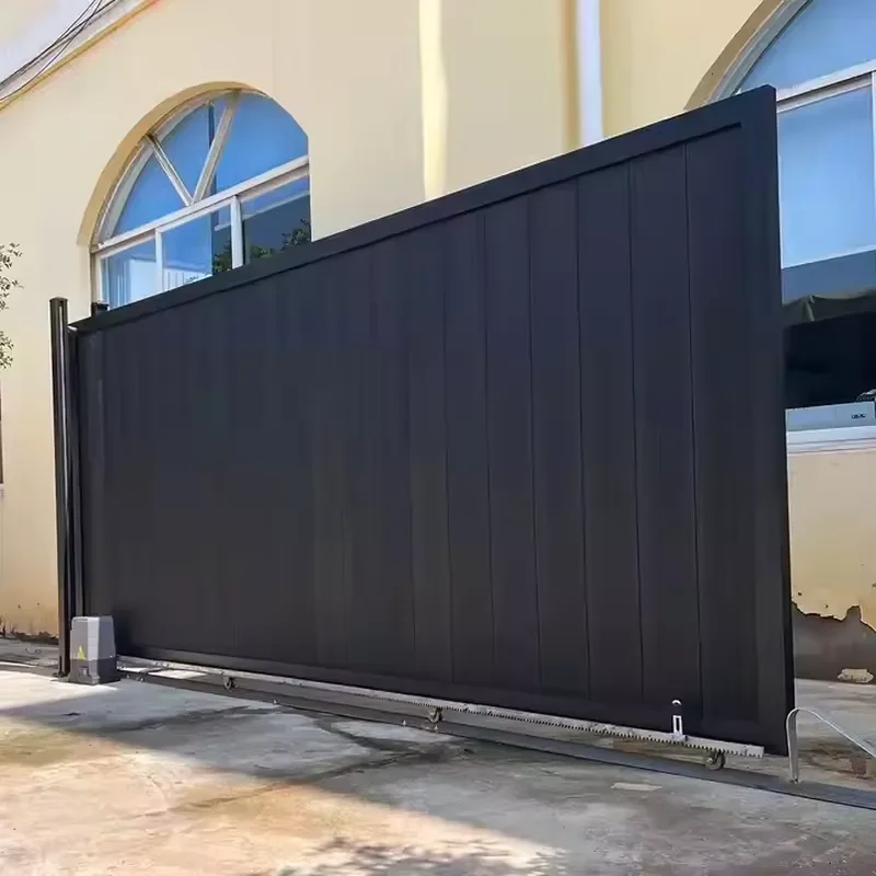 Commercial-Grade Automatic Sliding Gate High Quality Aluminum Alloy Frame Eco-Friendly Powder Coated 3D Modeling Corey