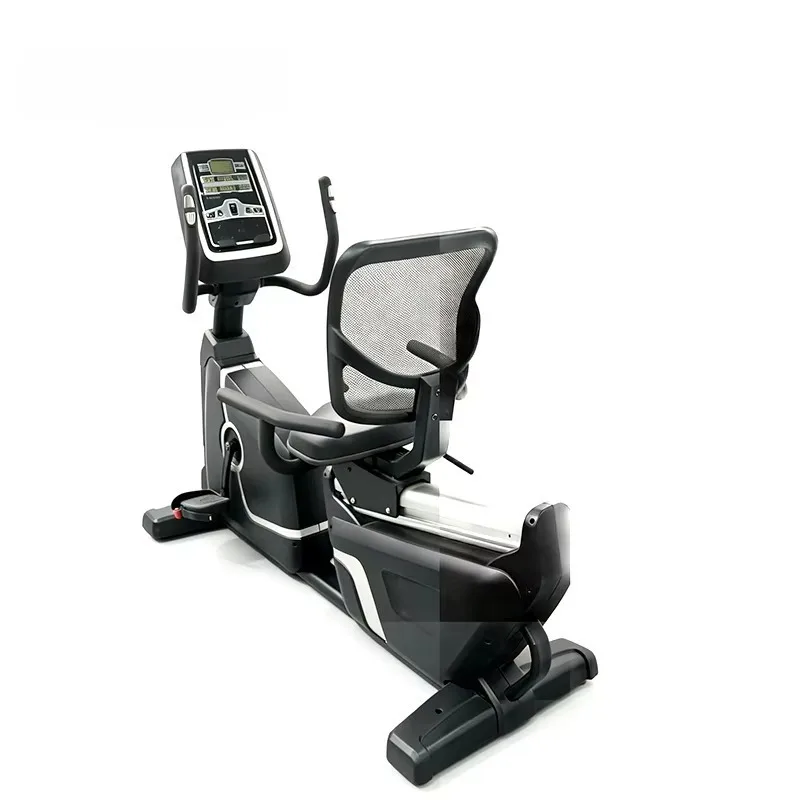 2026 New Design Adjustable Seat Recumbent Exercise Bike Horizontal Magnetic Bicycle for Body Building Gym