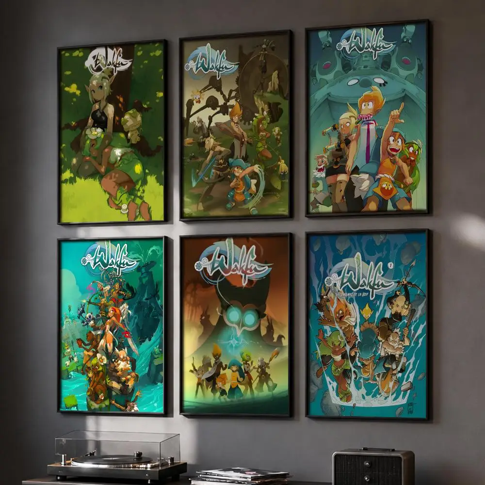 Pretty Video Game W-wakfu Poster HD Home Wall Stickers House Hallway Living Room Bedroom Bar Office Decor Art Prints