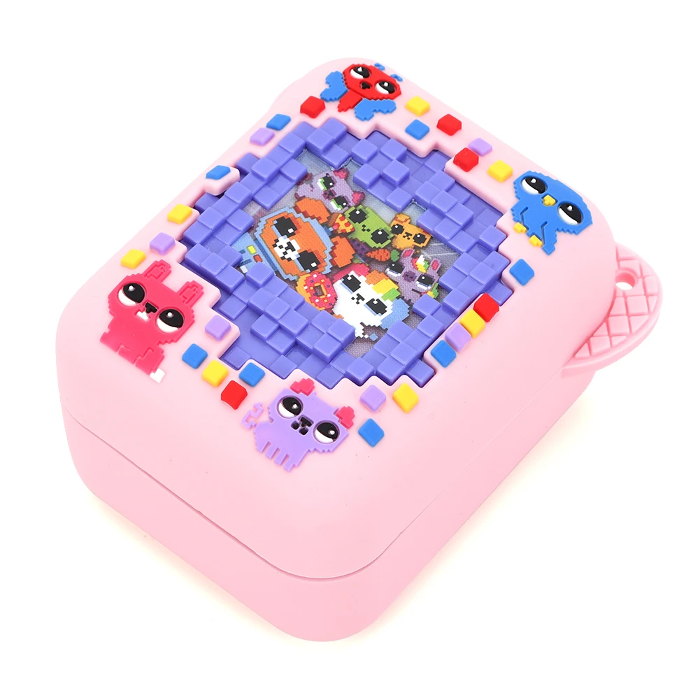 حافظة من السيليكون مطبوعة على شكل حيوانات ثلاثية الأبعاد حافظة جلدية واقية مضادة للصدمات حقيبة سفر مضادة للسقوط للحيوانات الأليفة الإلكترونية الافتراضية من Bitzee #5