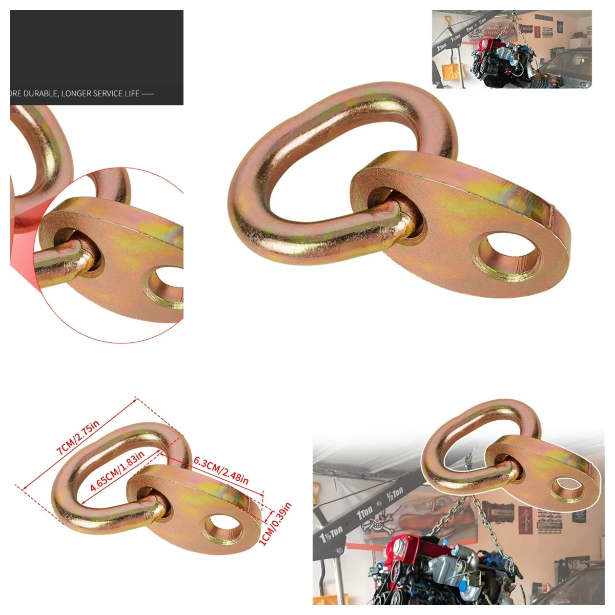 

Комплект подъемных кронштейнов двигателя 7100, подъемное кольцо двигателя, пряжка подвески