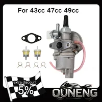 Carburador de motocicleta PZ13 de 13mm para motor de 2 tiempos 47cc 49cc Mini moto Quad ATV Dirt Bike Carb