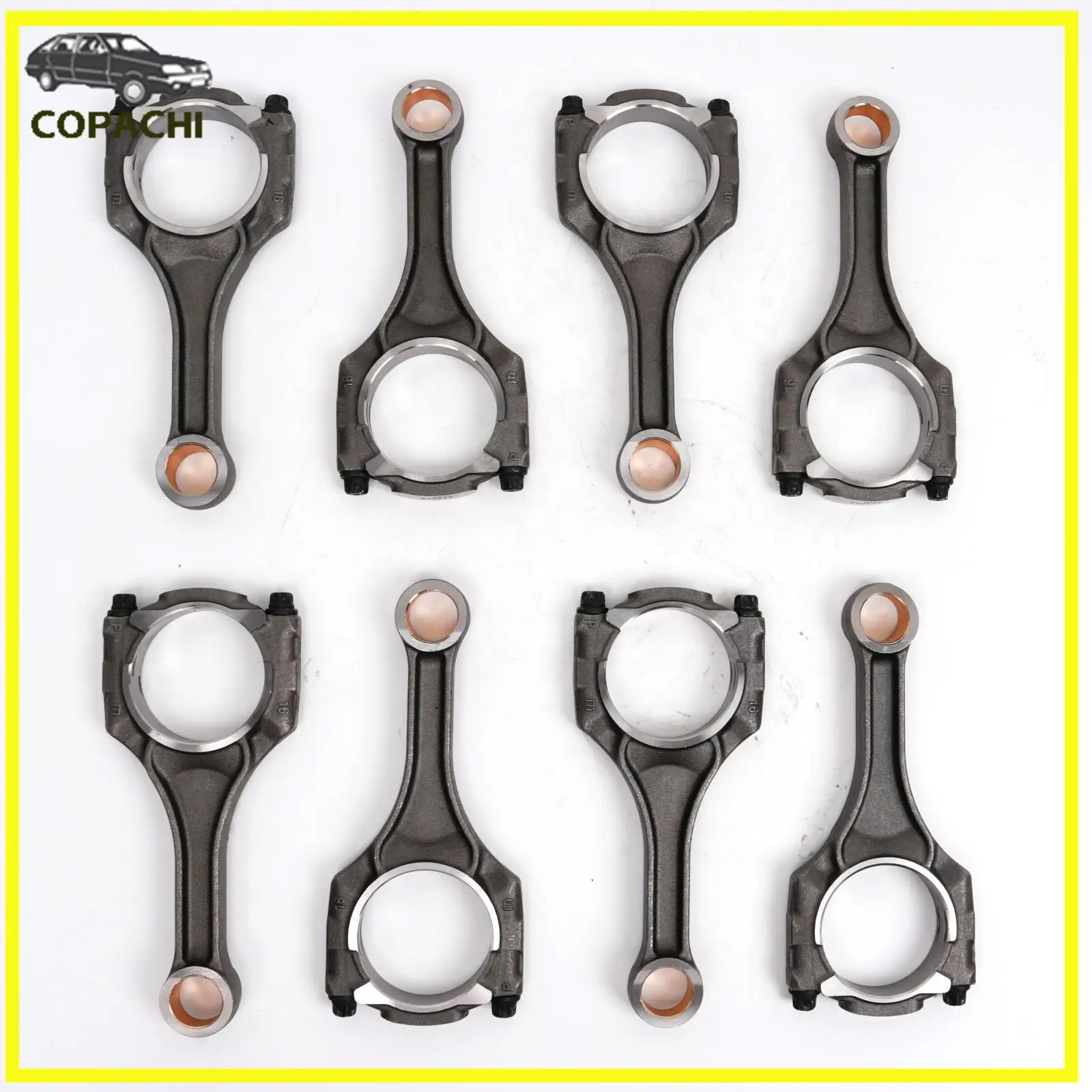 8 peças biela de motor n63 s63 11247843237 para bmw 750i m5 m6 x5 x6 m f10 f85 4.4 15-18 acessórios de carro peças de reposição