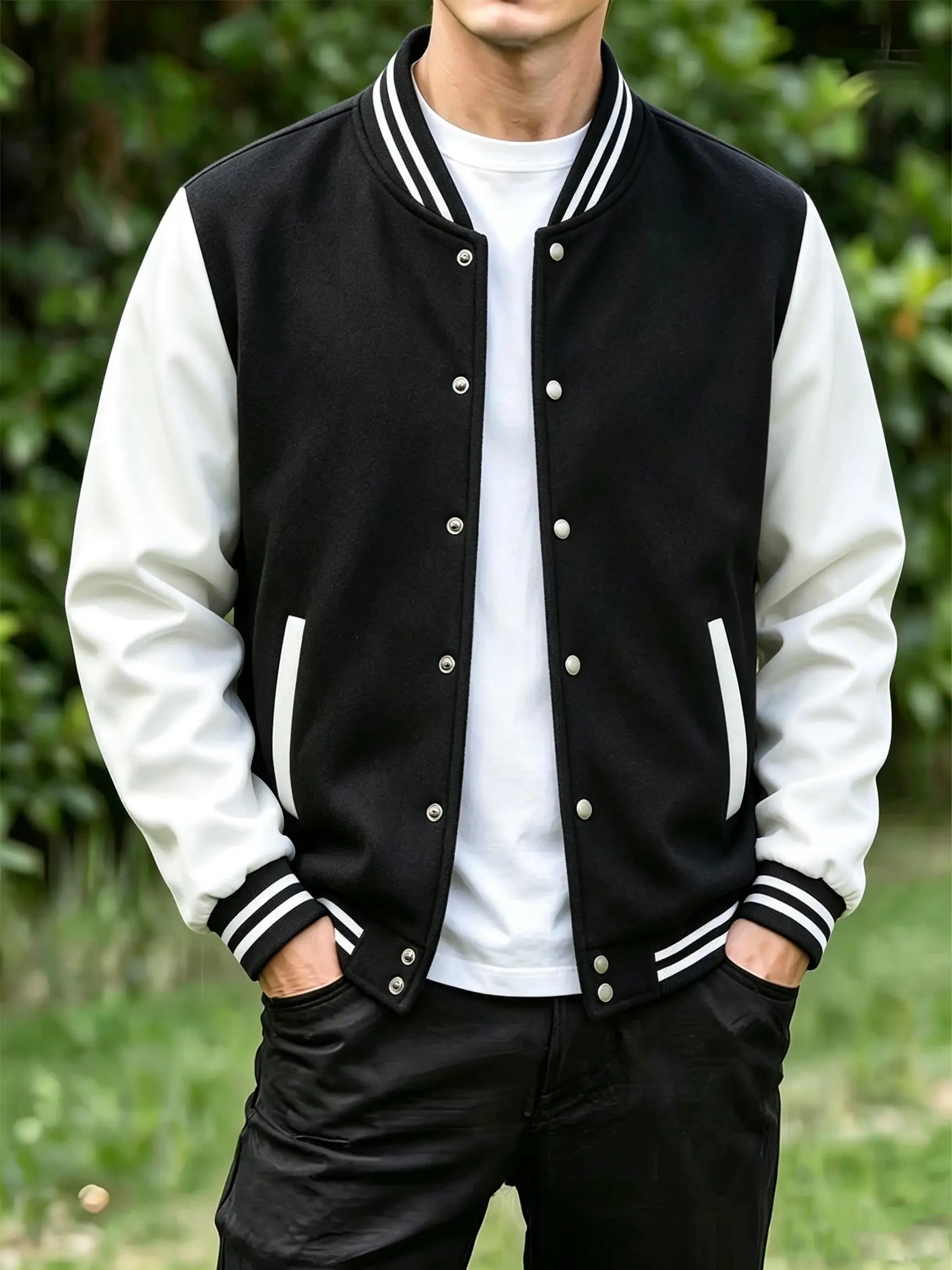 Fashion Autumn Clothes Mens Oversized Street Jackets Hip Hop Pocket Veste Casual Baseball Uniform Commute All-Match Tops Unisex