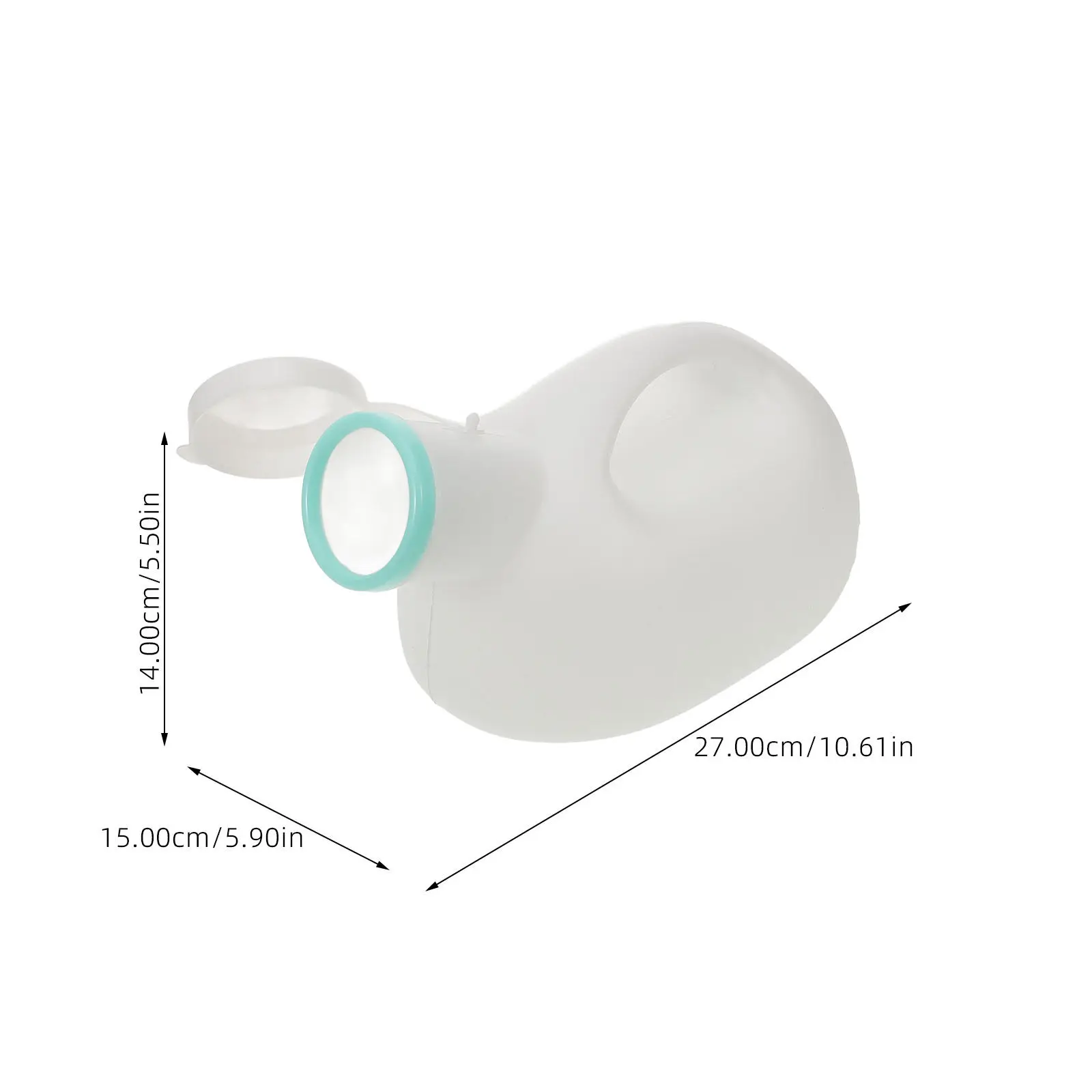 Large Capacity Urinal for Men Portable Plastic Urine Jar Spill Proof Design for Travel Camping Bedridden Elderly Male Patient
