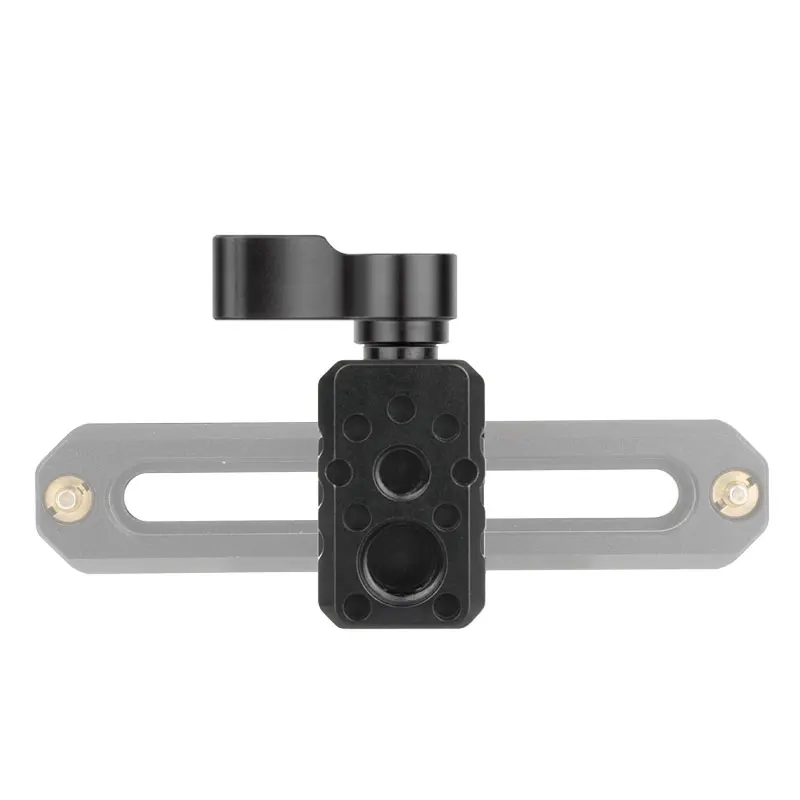 NATO Clamp Quick Release NATO Rail Clamp w 1/4 3/8 Threaded Hole for ARRI Locating Pin Video Light Microphone Monitor Magic Arm