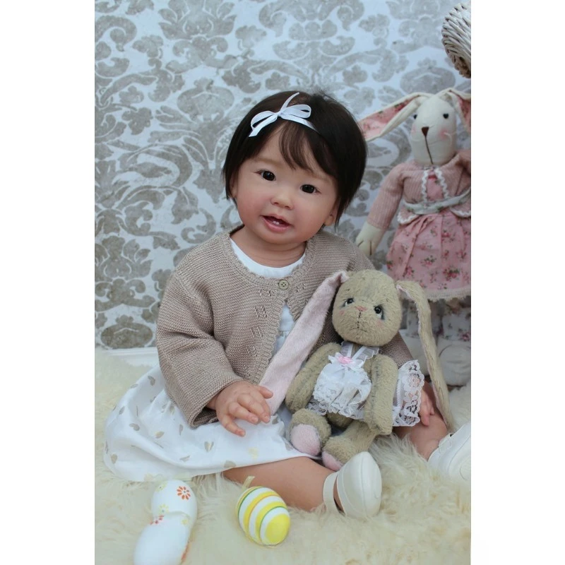 

28Inch Unfinished Fresh Color Reborn Doll Kit Teegan Lifelike Real Touch Unfished Doll Parts DIY