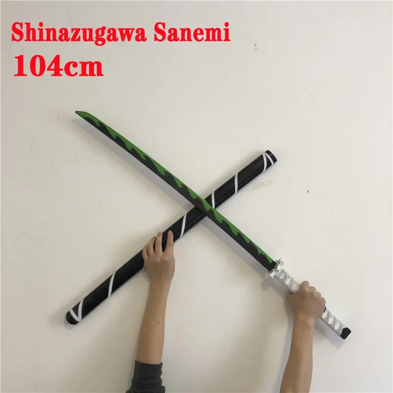 

104cm Sword Weapon Shinazugawa Sanemi Sowrd Cosplay 1:1 Anime Ninja Knife PU Prop Model Decor