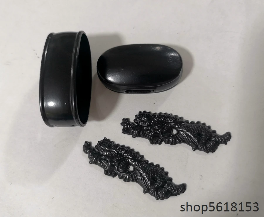 Black Iron wind wheel tsuba fuchi Menuki for japanese sword's katana wakizashi tanto