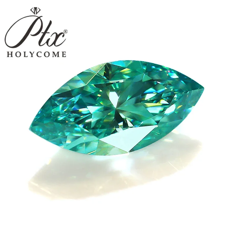 On Sale Marquise Shape 100% Moissanite Brilliant Cut Aqua Blue VVS1 Gemstones Diamond Tester Positive Factory Wholesale Price