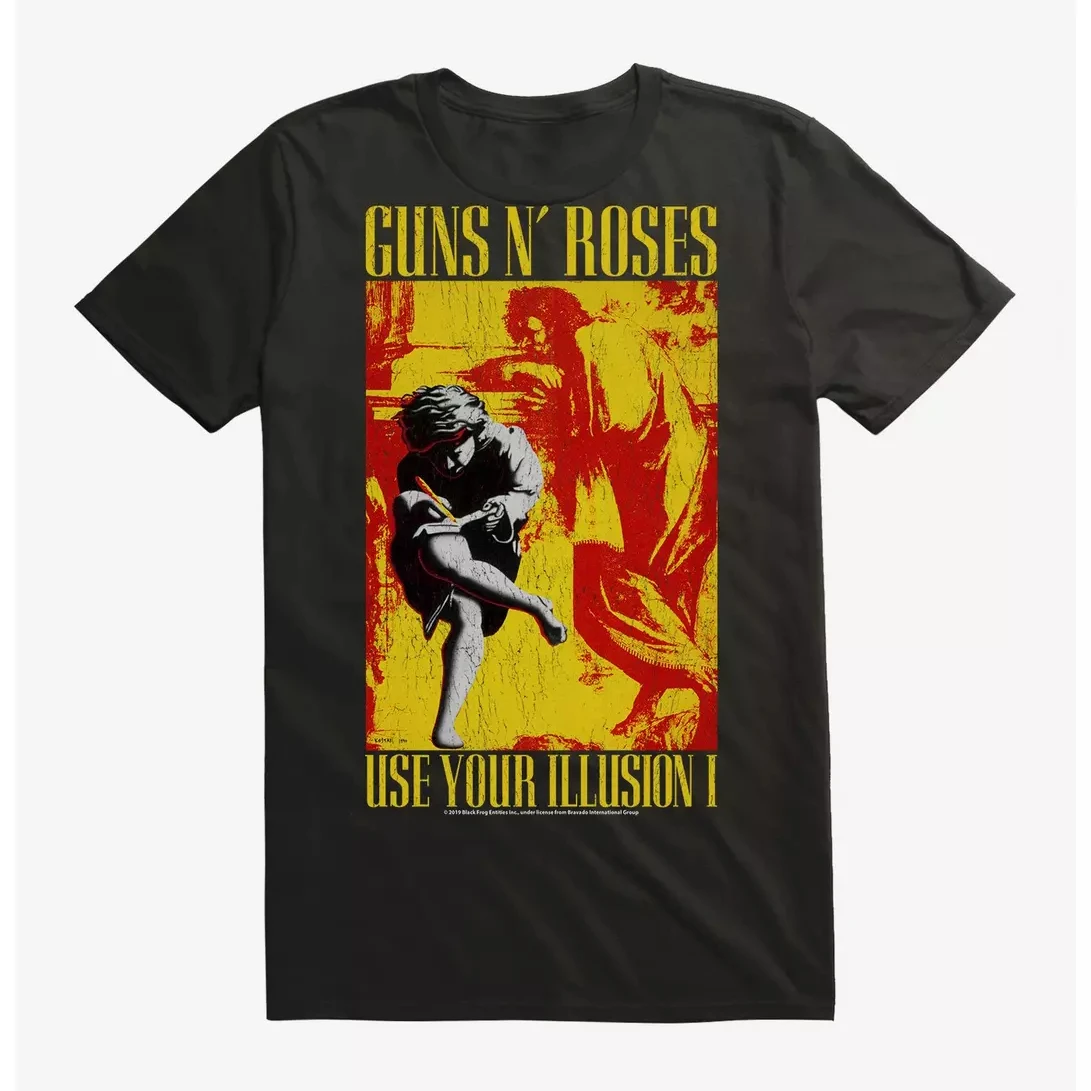 Guns N' Roses Suicide Skull Band T-Shirt Cotton Graphic Tee Men Women Summer Streetwear - view 2