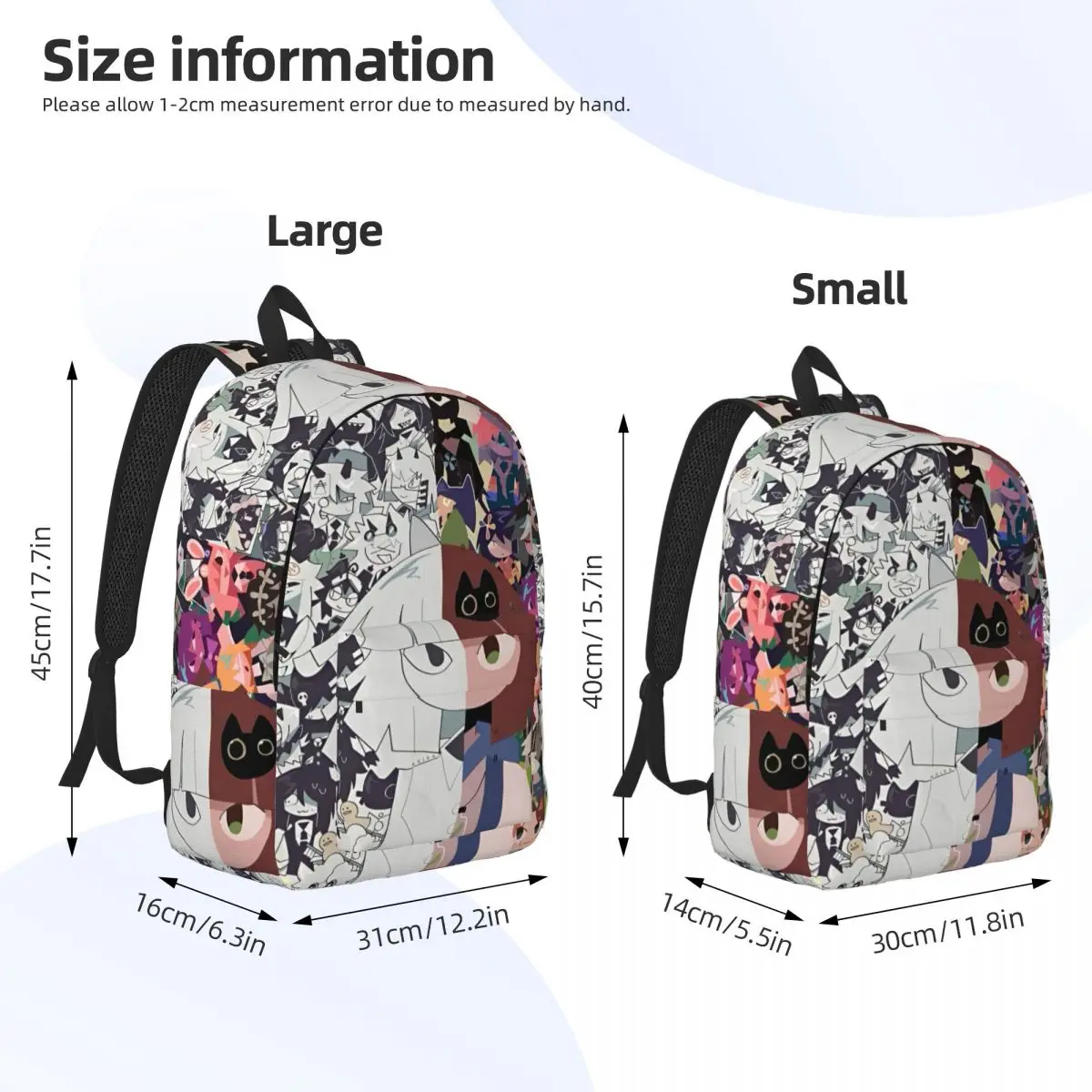 Cartoon Miss Circle Backpack Preschool Primary School Student Fundamental Paper Education Bookbag Boy Girl Kids Canvas Daypack