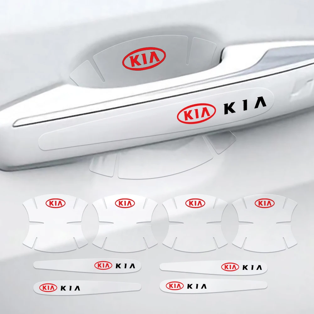 

Transparent Car Door Handle Cup Protector Film Anti Scratches Stickers For Kia Morning Picanto Rio Stonic Ceed Optima Forte Ray