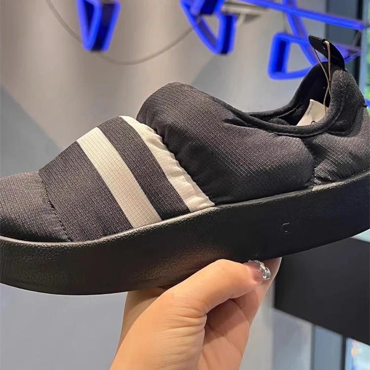 รองเท้าผ้าฝ้ายแบบสปอร์ตและลำลองออริจินัล พัฟฟ์เลตต์สำหรับผู้ชายและผู้หญิง รองเท้าเด็กที่ให้ความอบอุ่นสำหรับฤดูใบไม้ร่วงและฤดูหนาว GY4559