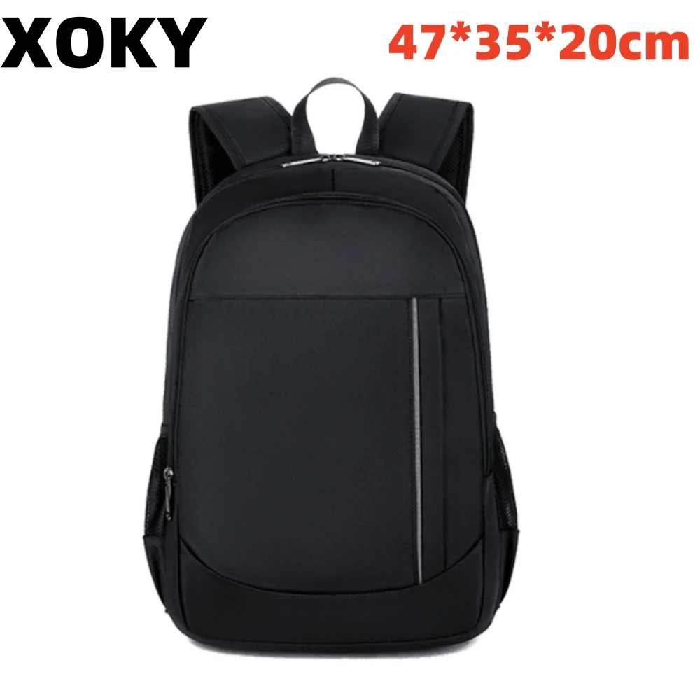 XOKY Black Business Backpack Travel Outdoor Backpack Men School Bag Large Capacity Laptop Backpack IT Backpack 0130