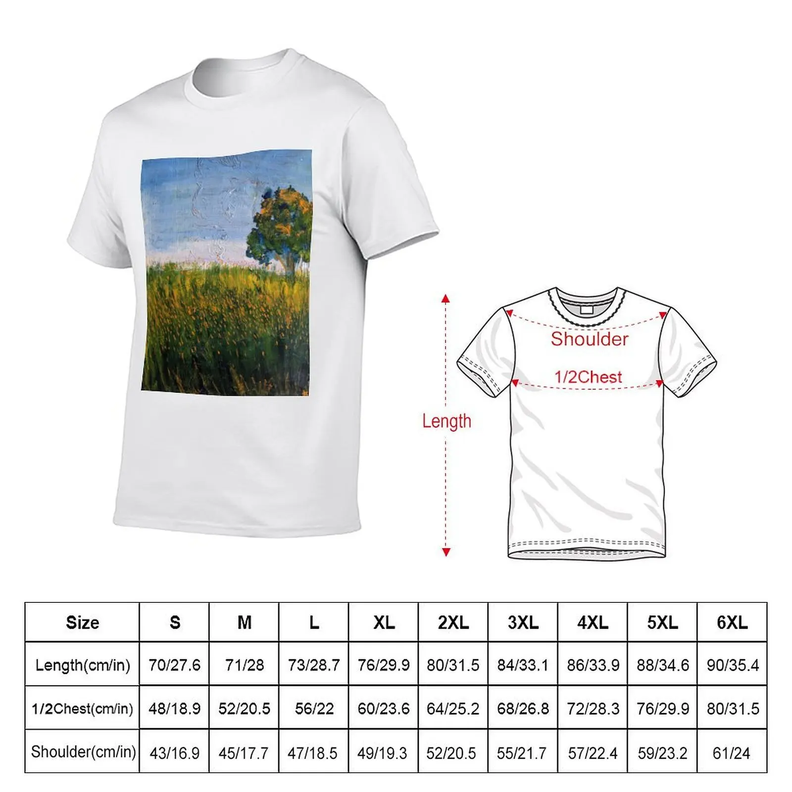 Enterprise City Park, 8*10 oil on canvas impasto, 2019 by Kasiah Sword T-Shirt men t shirt cotton 100% T-Shirt