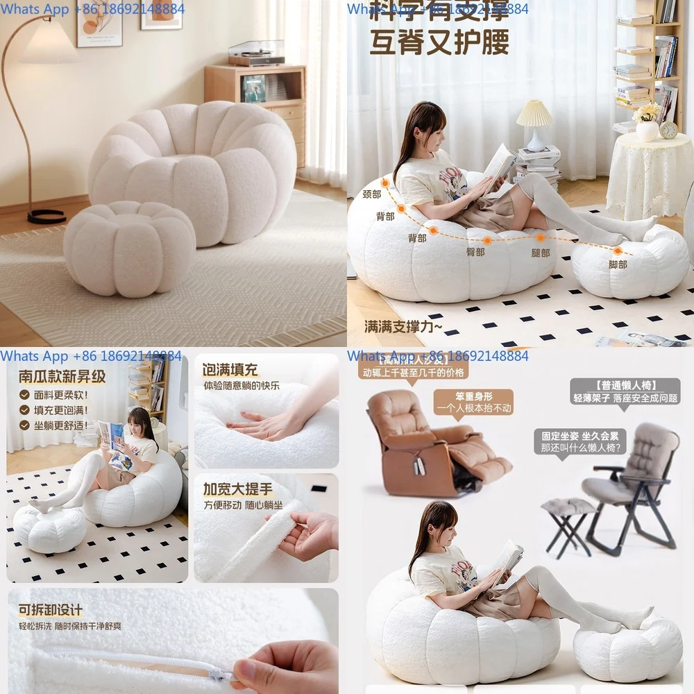 

Lazy Sofa for Sleeping and Lounging Single Person Bean Bag Indoor Outdoor Use