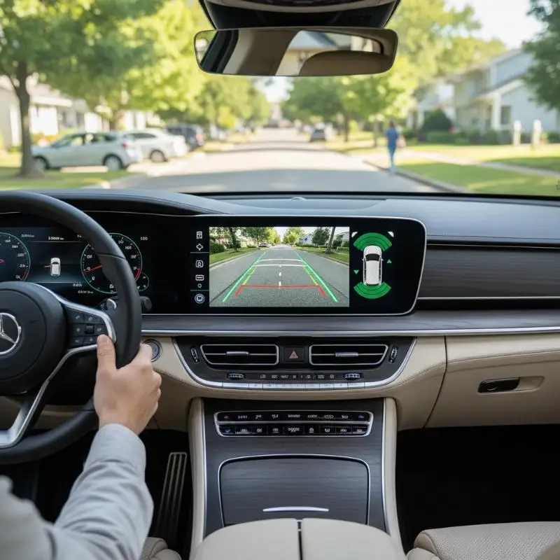 

Car Camera Lens Protector, 2PCS Car Backup Camera Protective Sticker, Clear High-Transparency Design