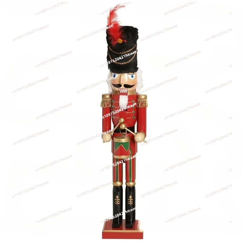 Suitable for Christmas Wooden Nutcracker Ornament  Decoration about 60cm High 2 Optional