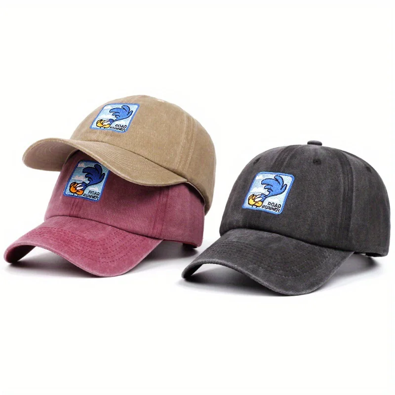 New Wash To Do Old Blue Bird Baseball Cap Four Seasons All Wear Visor Cap Cap Fashion Accessories