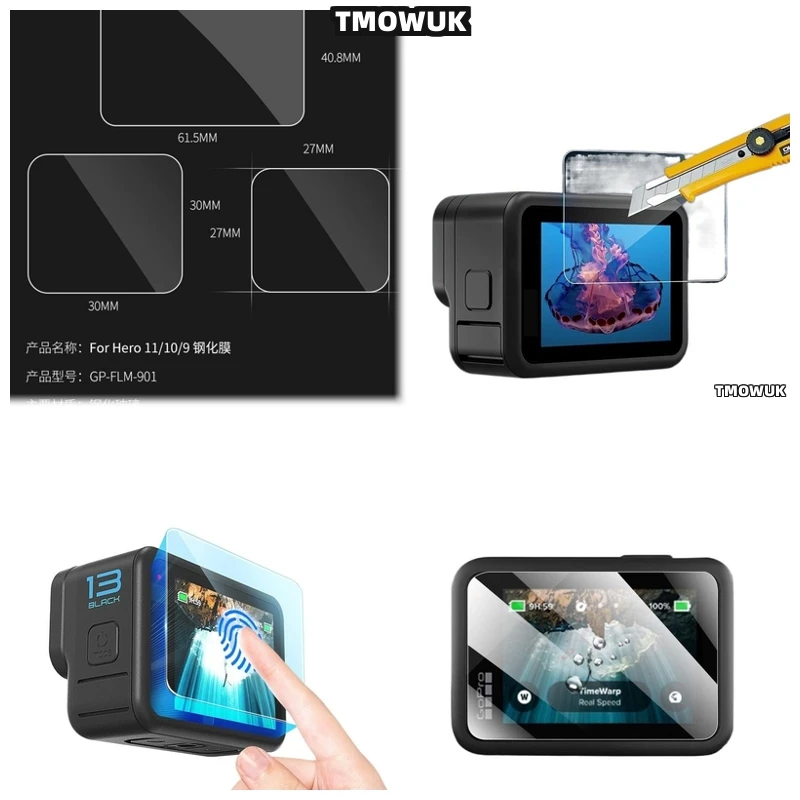 

For GoPro Hero 13 Perfect Fit Anti-Scratch Glass Shield