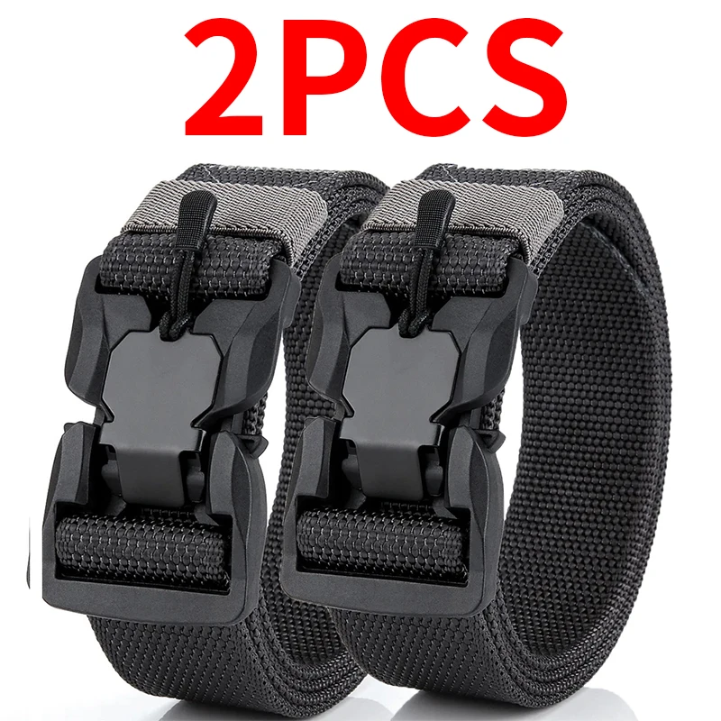 Authentic Tactical Belt - Military High Quality Quick Release Magnetic Buckle Sports Accessories for Men and Women