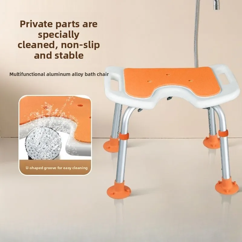 The Elderly Shower Stool Is Sturdy, While The Pregnant Women's Bathroom Shower Stool Is Non Slip and Safe for Household Use