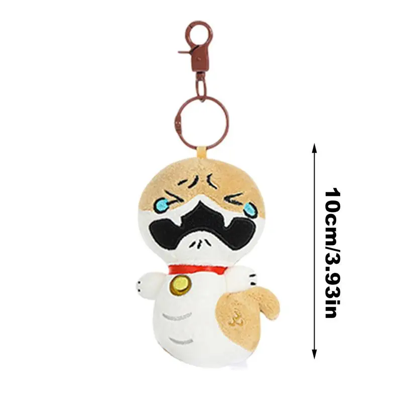 Voor YOGIN Schattige pluche sleutelhanger Schattige puppy Slang Pluche pop sleutelhanger Leuke sleutelhouder Rugzak hanger Cartoon Plushie pop sleutelhanger