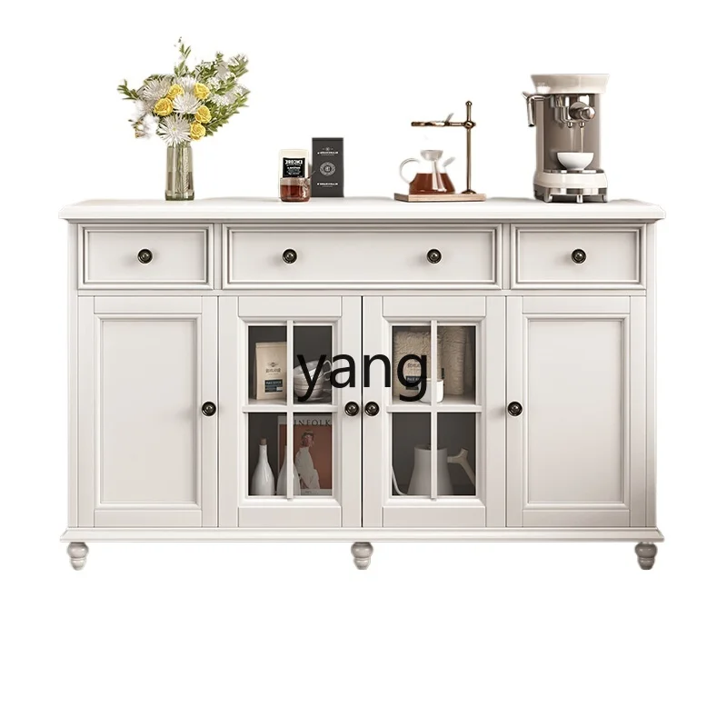 

LH pure solid wood dining side cabinet modern simple living room wine cabinet kitchen cupboard household