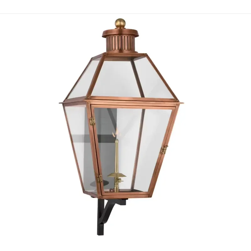 Copper Outdoor Sconce Waterproof Tarnished Rustic Vintage Flame Light for Hotel Retro Home Patio