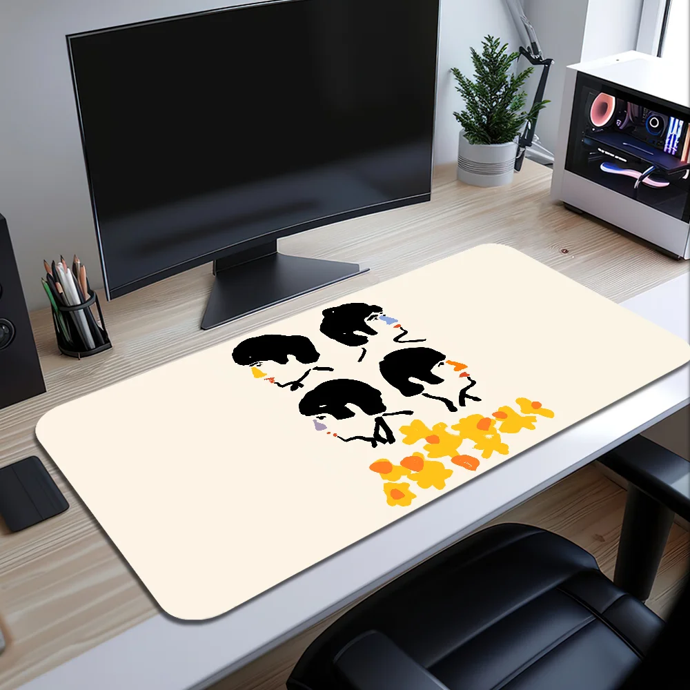 Music Band The B-Beatles Mouse Pad Desk Mat Large Non-slip Anti-fray Keyboard Ergonomic Office Rubber PC Home Custom