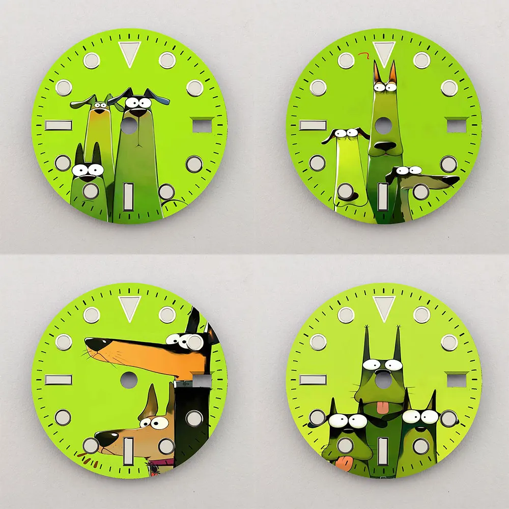 The 28.5mm dial NH35 dial creative color-printed series dial is suitable for NH35/36 movement wristwatch accessoriese