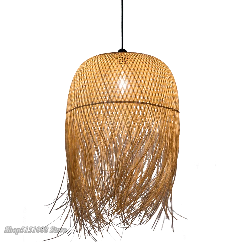 Imagem -06 - Luminária Pendente de Bambu Chinês Criativa Luzes Led para Pendurar para Casa Sala de Jantar Estilo Loft Decoração