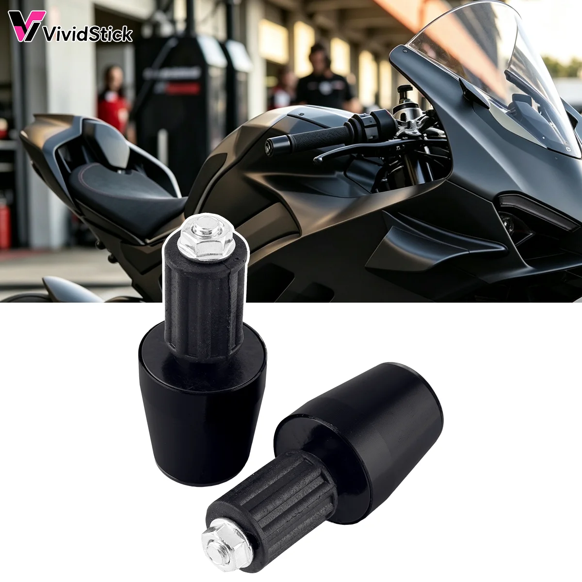 2pcs 7/8 CNC Aluminum Handlebar End Plugs Weights For Honda Yamaha Kawasaki Suzuki Universal Motorcycle Grips Cap Accessories