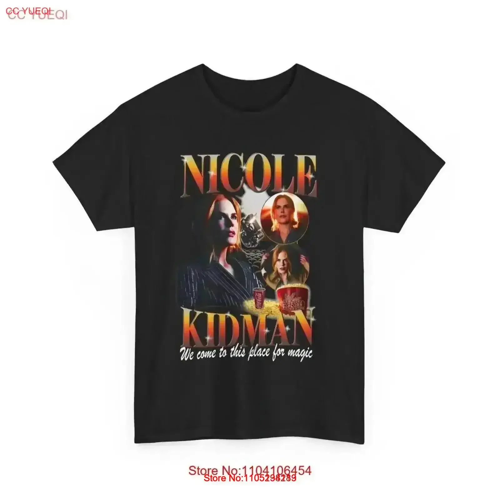 Nicole Kidman 90's Bootleg T Shirt vintage Washed fashion Top For Everyday Wear Casual Versatile homme Stylish designer clothes