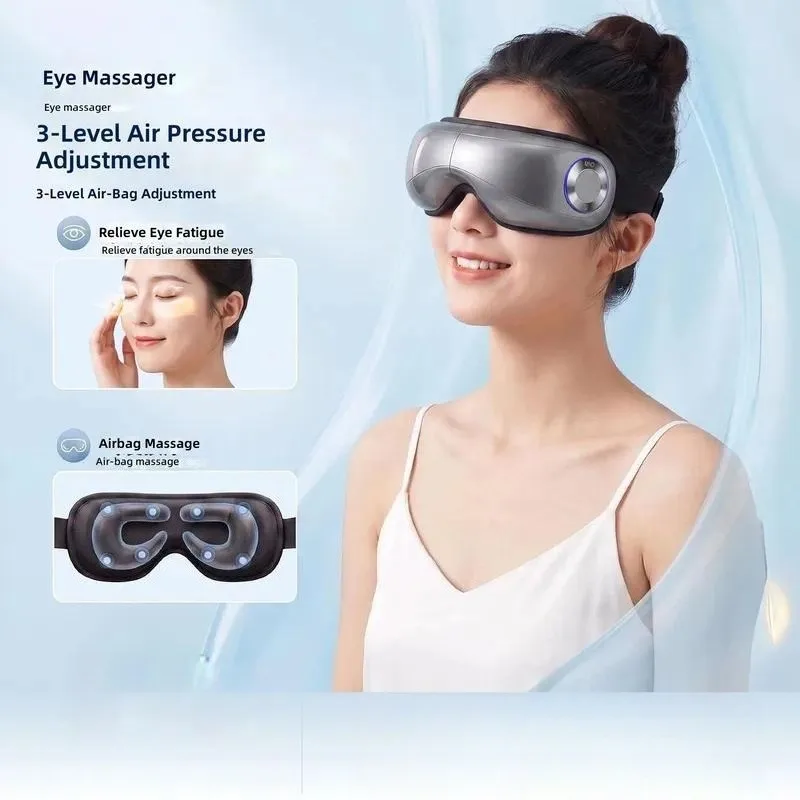 for Airbag Eye Massager Bluetooth Hot Compress Charging Folding Portable Deep Relief Work Fatigue Eye Protection Instrument