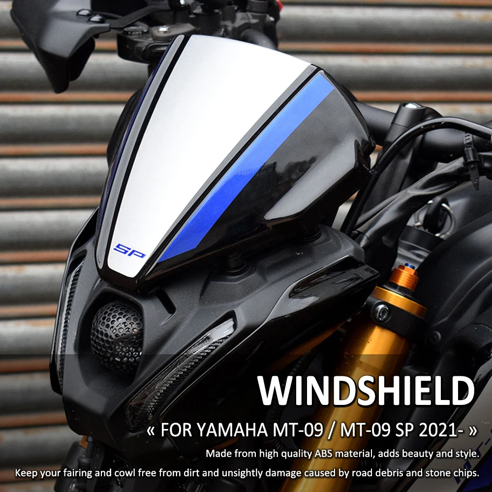 

For YAMAHA MT09 MT-09 SP 2021 2022 Motorcycle Accessories Front Fly Screen Sports Windscreen Windshield Airflow Wind Deflector