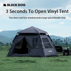 BLACKDOG Tent Outdoor Automatic Portable Quick-Open Room-Style Vinyl Sunscreen Camping Thickened Rain Camping Equipment
