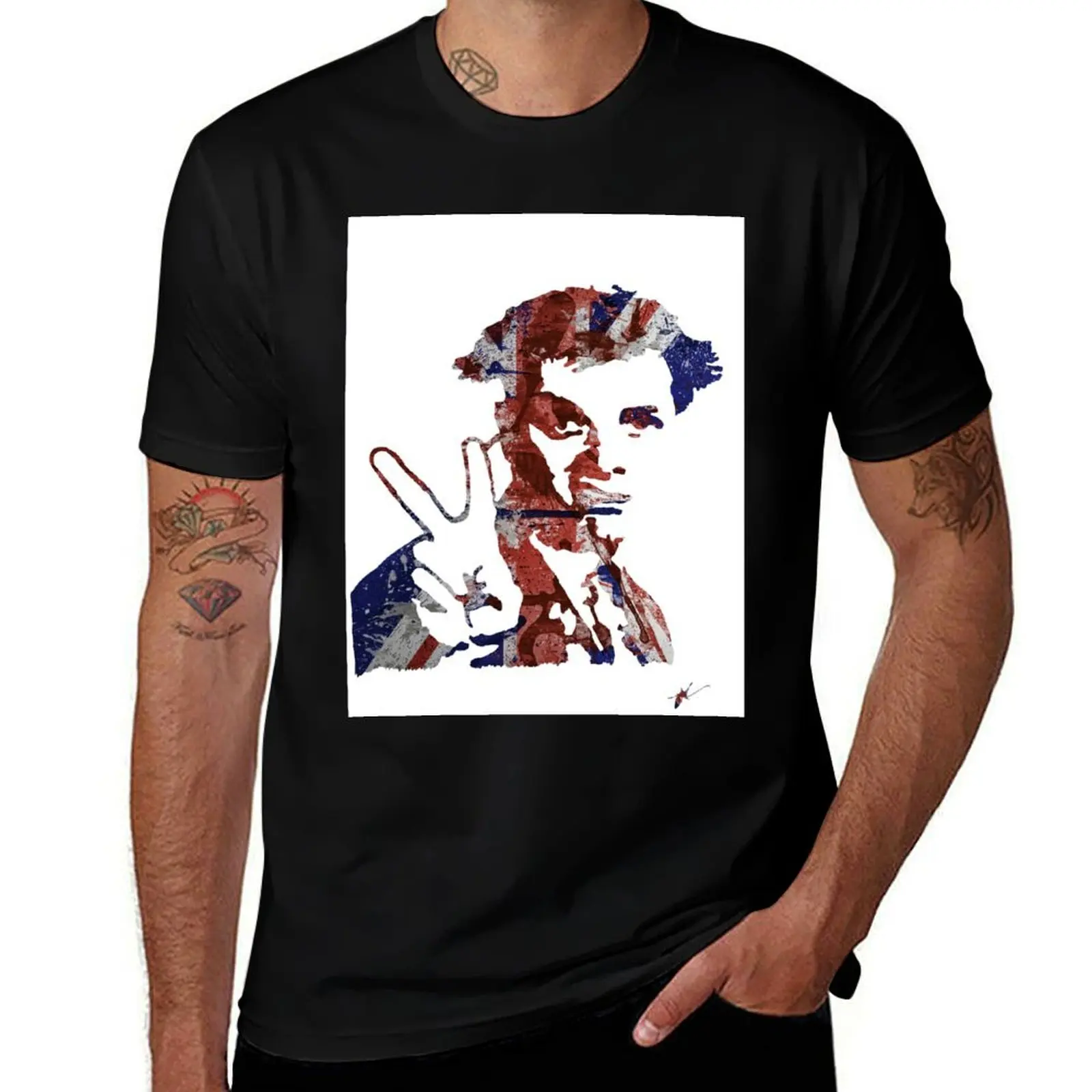 Rik Mayall T-Shirt Casual Fashion Print Tee Top