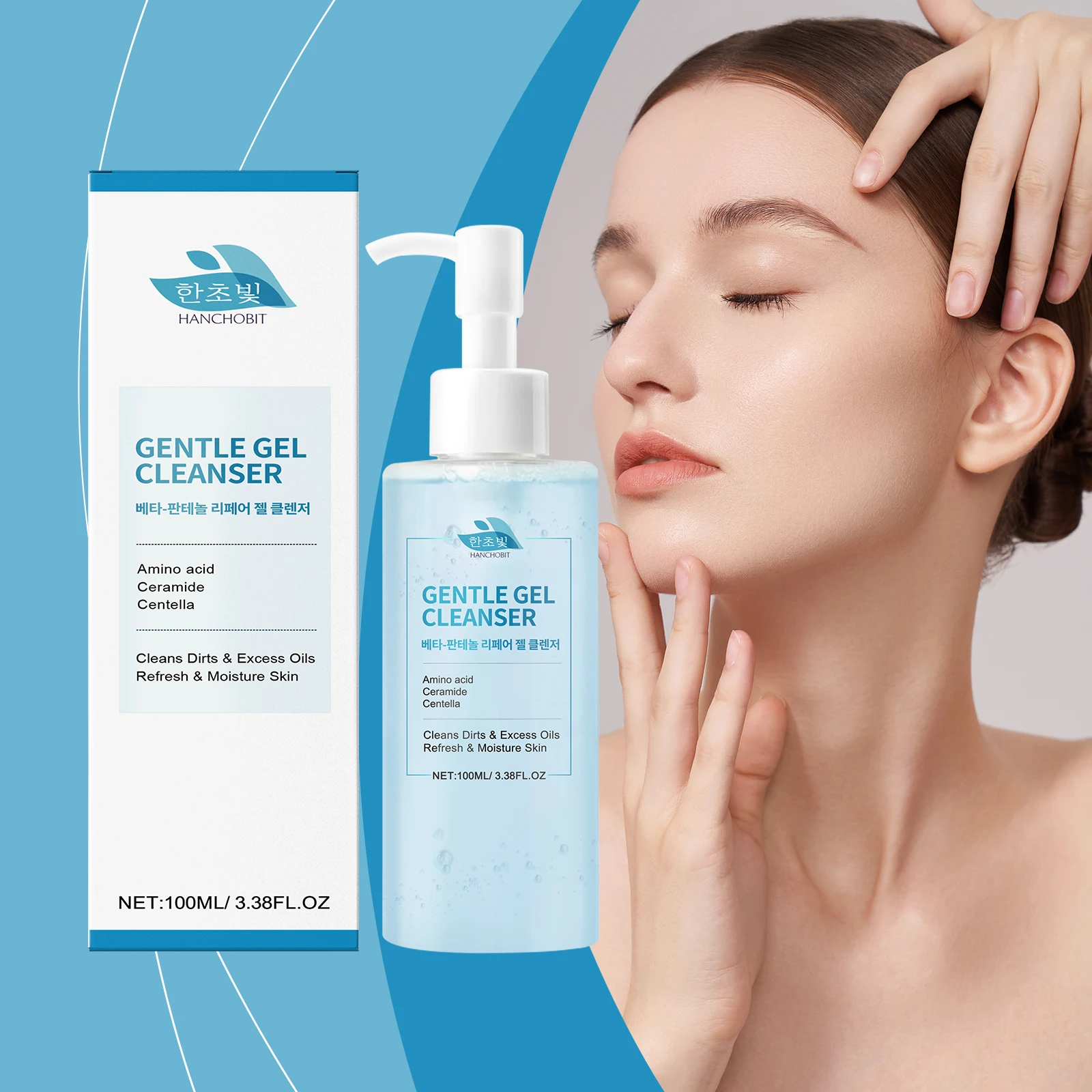 Beta-Panthenol Gel Cleanser: Gentle Cleansing, Leaves Skin Soft and Tender – Transparent Gel, Refreshing Facial Cleanser