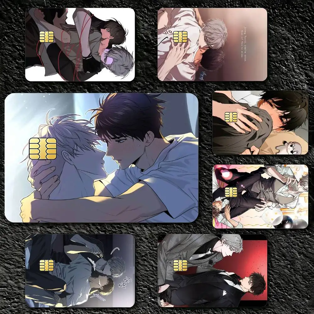

P-Passion Bl Anime Decorative Waterproof Film Skin Cover Credit Card Stickers Debit Front Bank Bus Pass