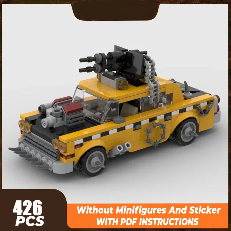 City Vehicle Model Moc Building Bricks 1975 A11 Apocalypse Taxi Technology Modular Blocks Gifts Christmas Toys DIY Sets Assembly